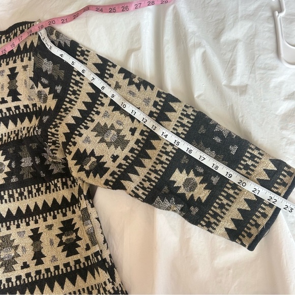 JANE ASHLEY VTG Southwest Western Aztec Cotton Tapestry Jacket Womens Size XL - Picture 11 of 11